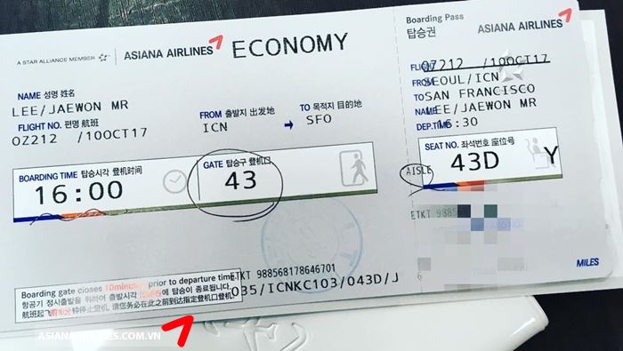 Hoàn đổi vé Asiana Airlines
