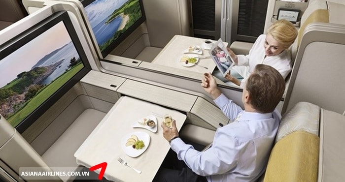 Đặt suất ăn trên chuyến bay Asiana Airlines