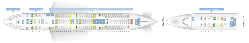 Sơ đồ ghế ngồi máy bay B747-400