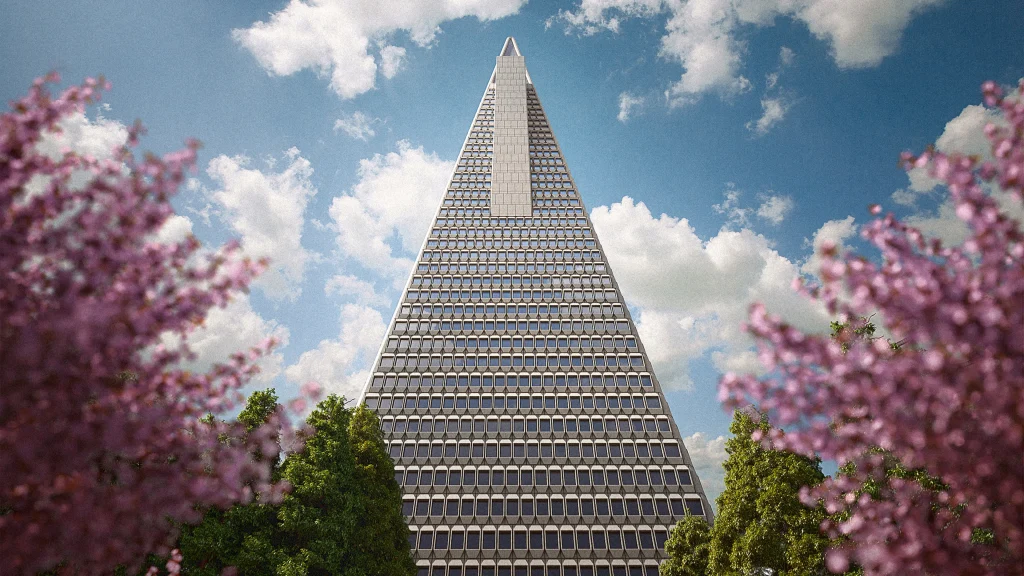 Transamerica Pyramid có kiến trúc độc đáo 