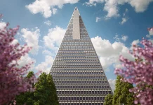 Transamerica Pyramid có kiến trúc độc đáo