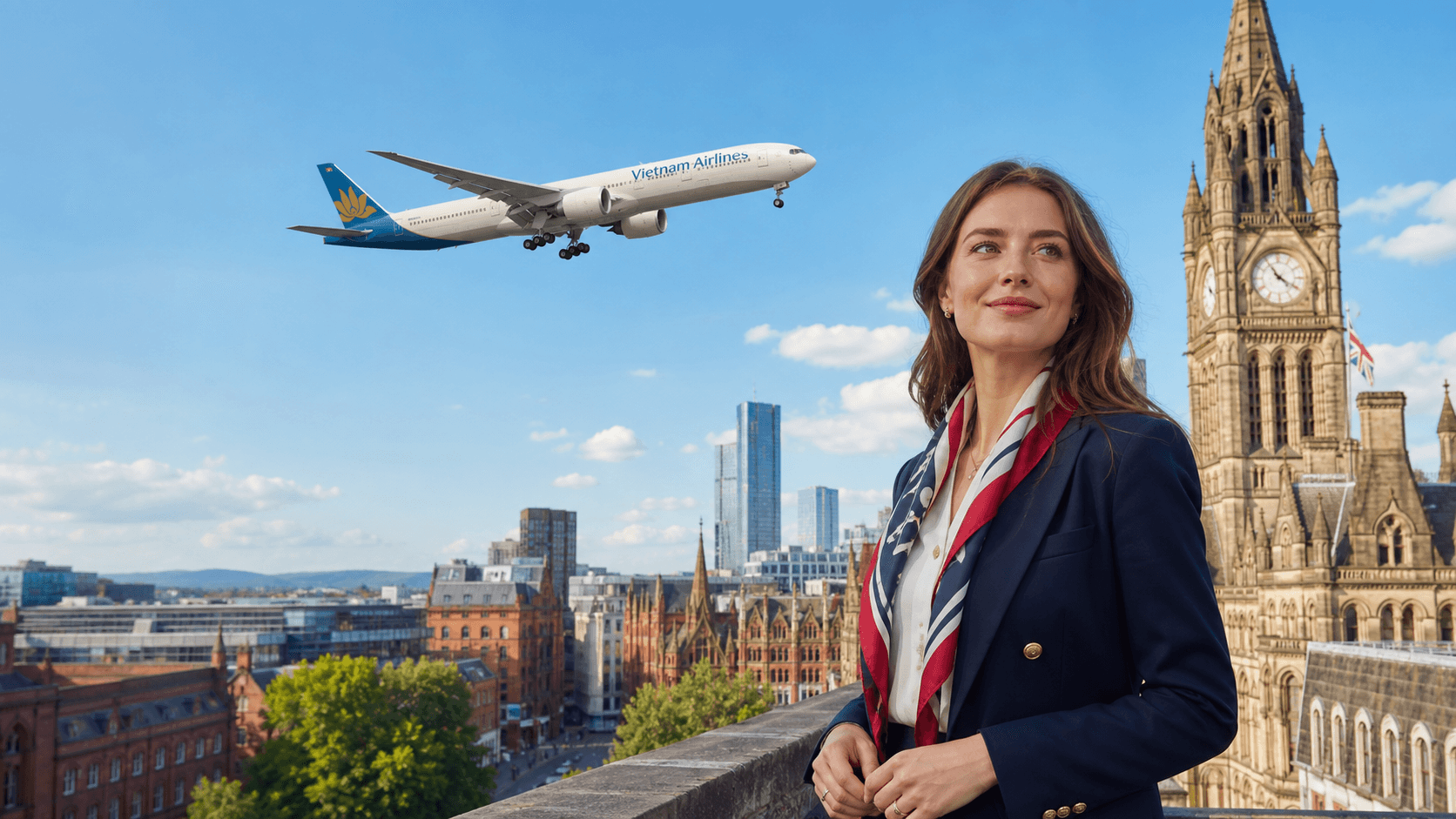 Đặt vé máy bay Manchester về Việt Nam