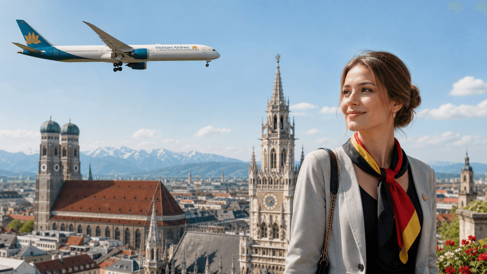 Đặt vé máy bay Munich về Việt Nam
