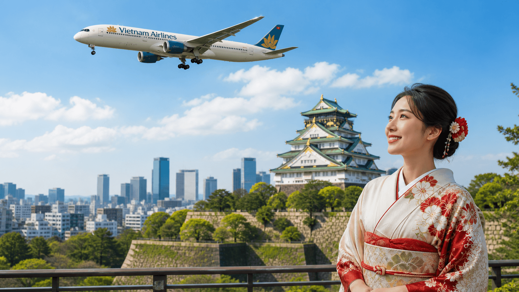 Đặt vé máy bay Osaka về Việt Nam