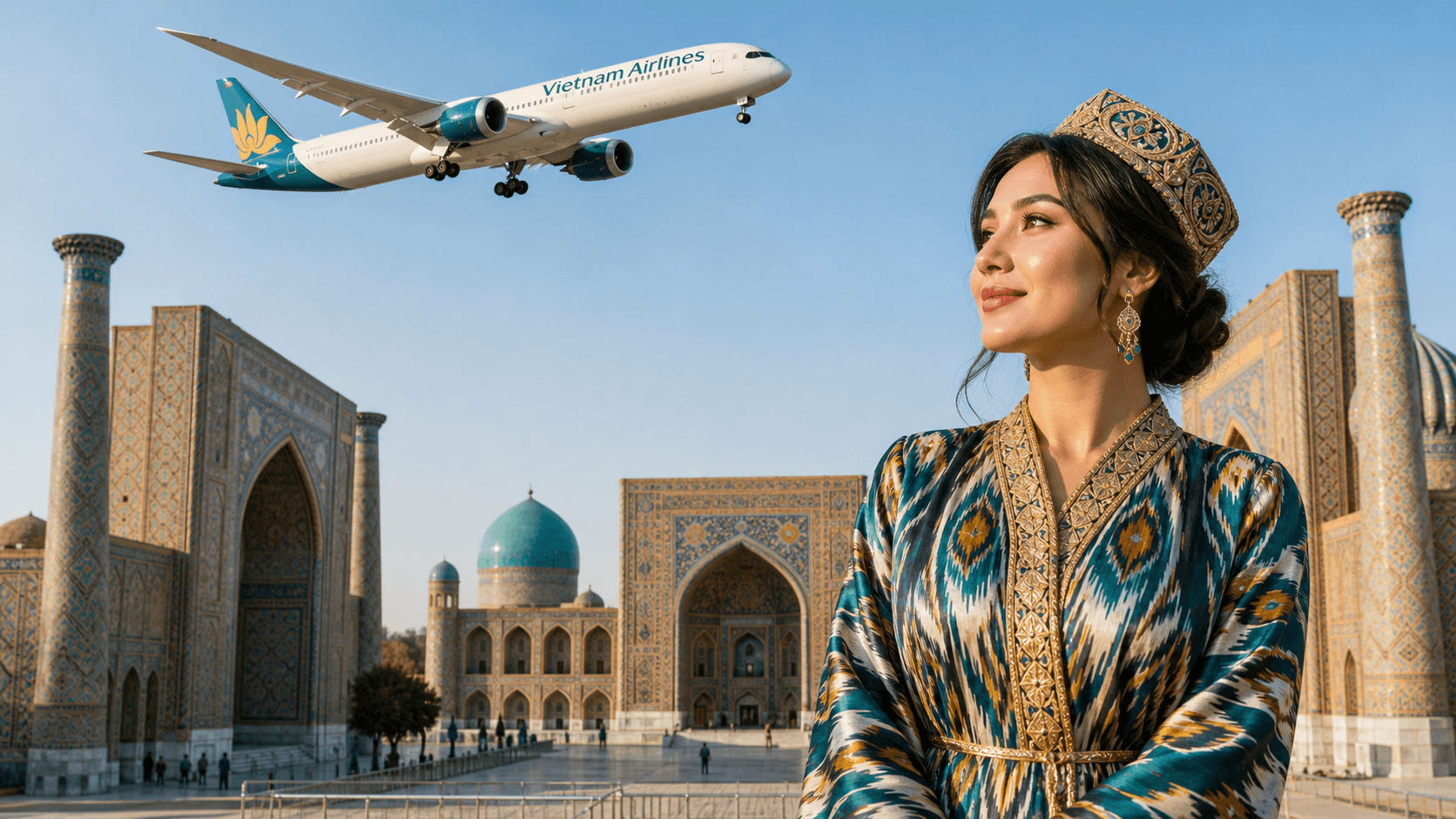 Đặt vé máy bay Samarkand về Việt Nam